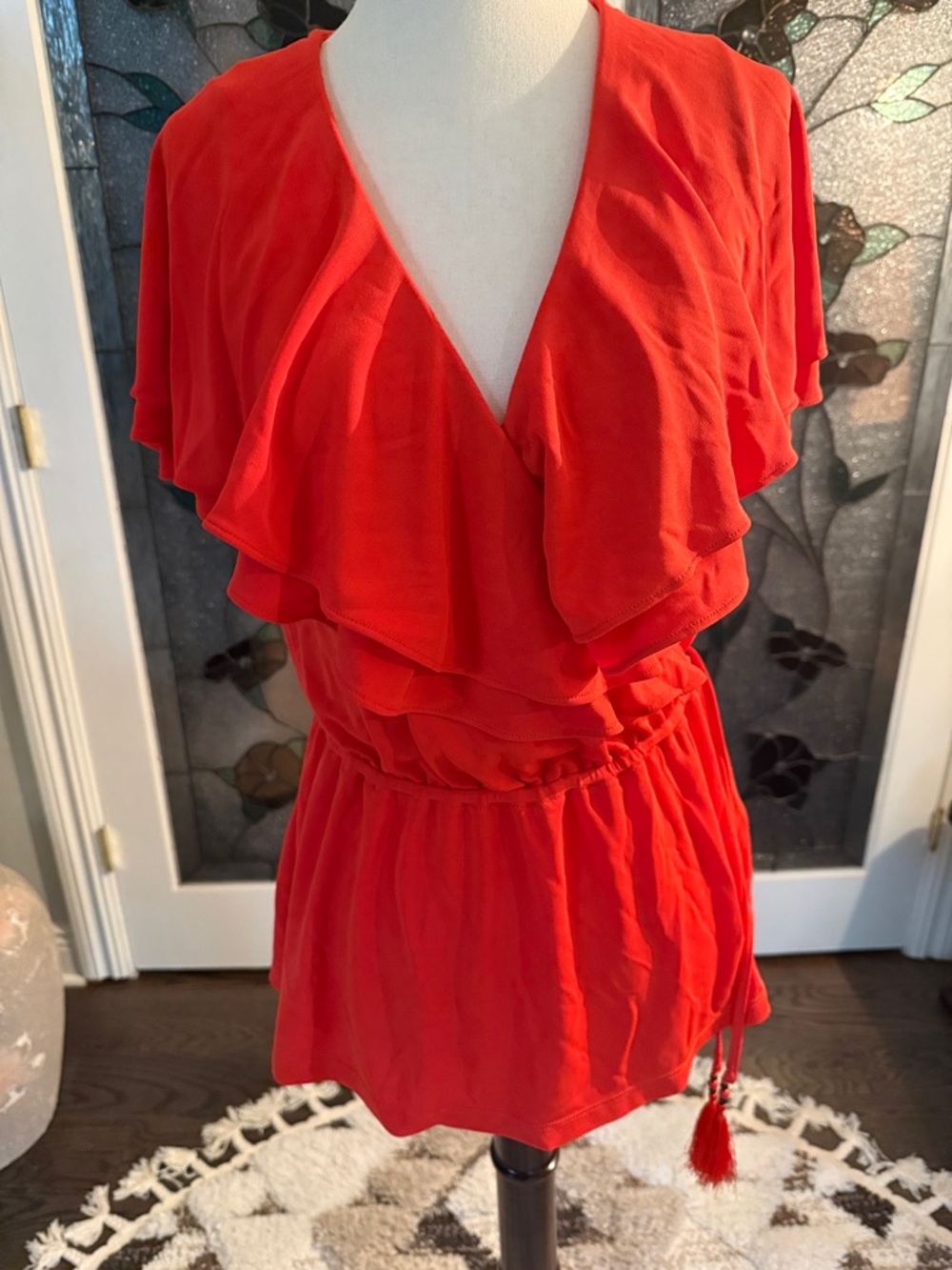 Ralph Lauren Orange-Red Knit Top